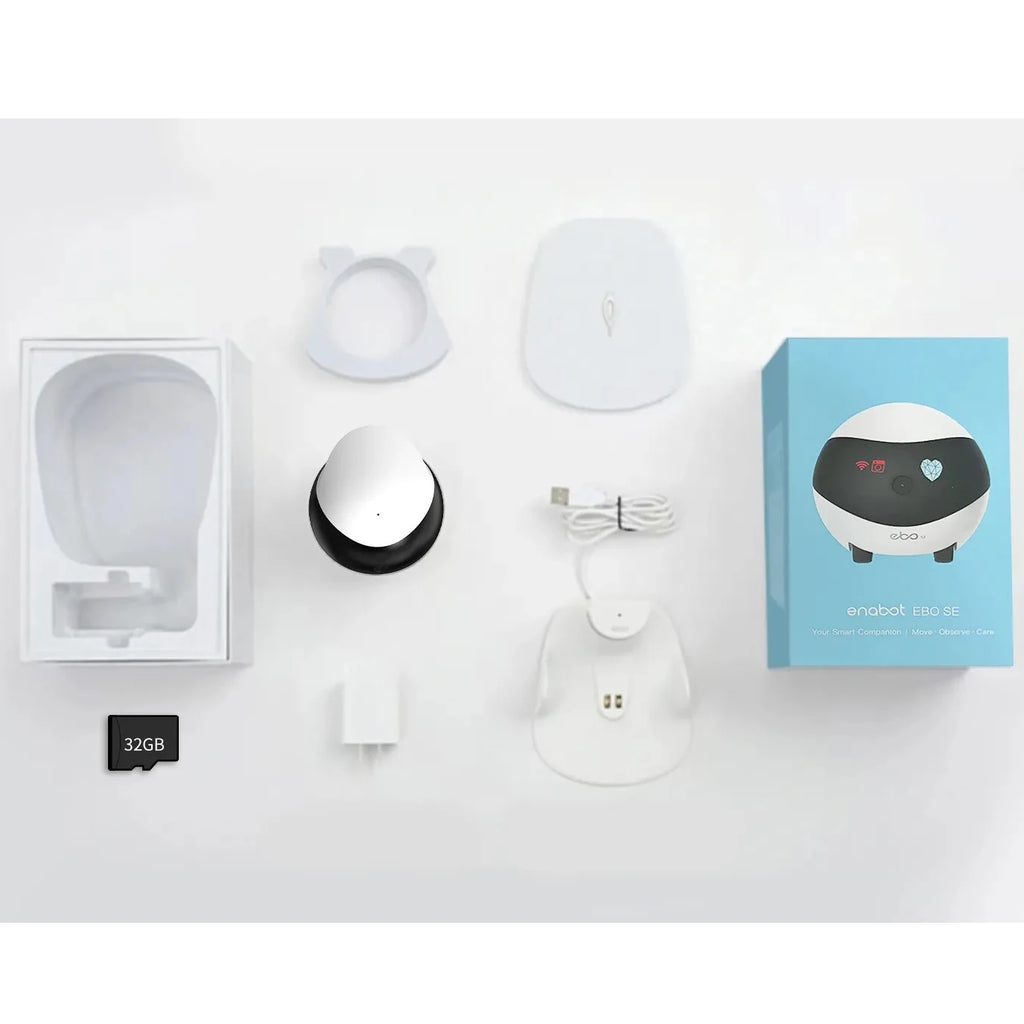 Enabot EBO SE Camera Robot for Dog Cat Baby 1080P Wifi 2.4G 5G 360° Home Pet Camera Startlight Night Vision