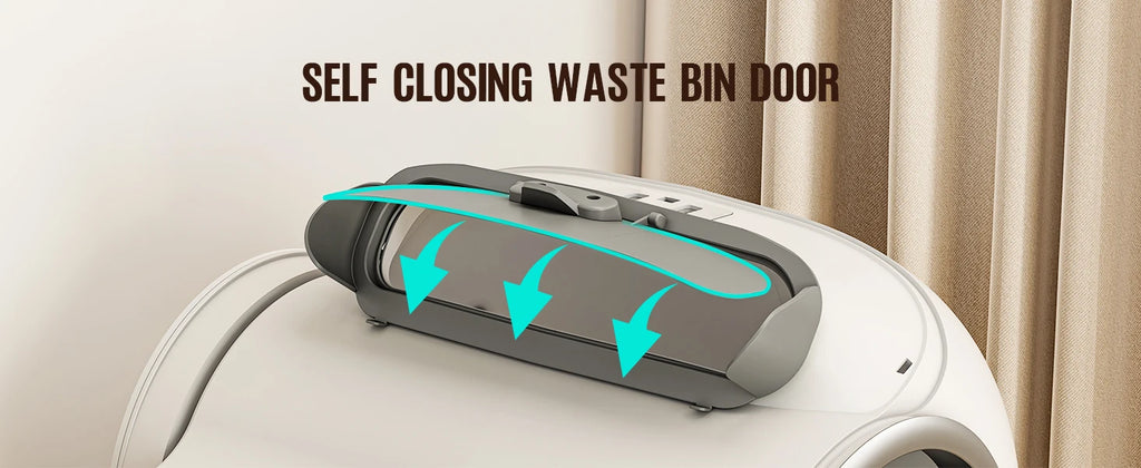 65L Smart Self-Cleaning Cat Litter Box Large Capacity Automatic App Control Closed Litter Box with Cat Litter Mat Garbage Bags