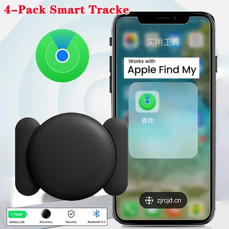 Pack 4 Localizadores GPS Smart Tag iOS — Compatível com Find My