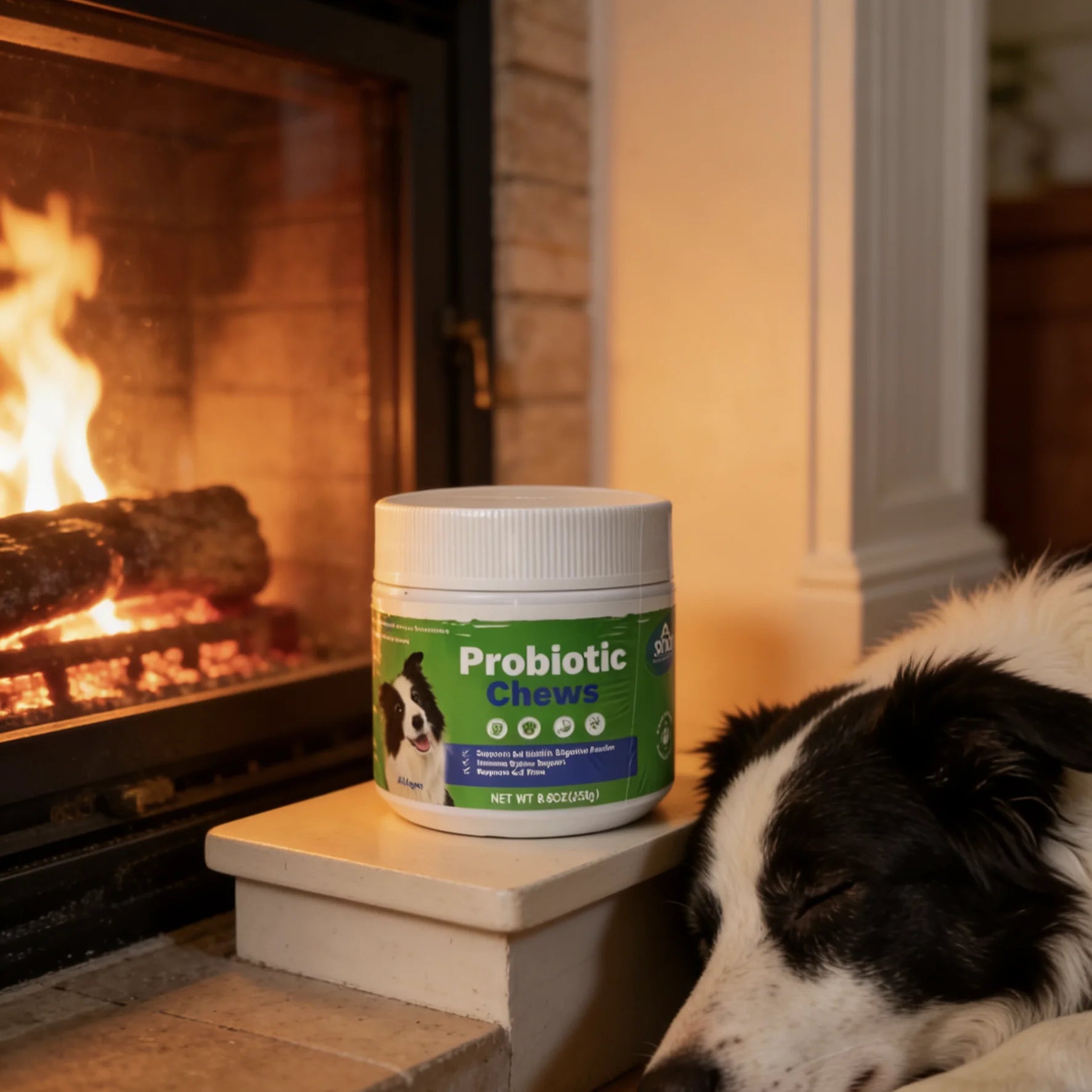 Dog Probiotic Chews 250g Relieve Diarrhea & Upset Stomach Support Gut Health & Immunity Natural Probiotics for All Ages Dogs
