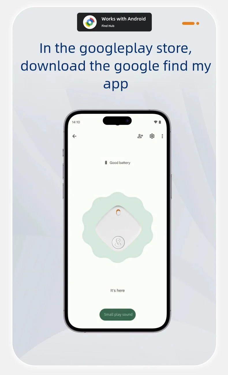 Mini Pet Bluetooth Tracker, Anti-Lost GPS Locator for Cat Dog, Smart Pet Finder Device Compatible with IOS Android & Find My App