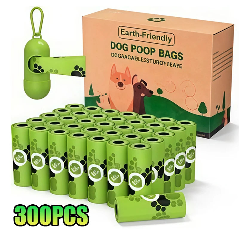 Sacos de Fezes Biodegradáveis EPI para Cão — Perfumados, Extra Resistentes, com Dispensador