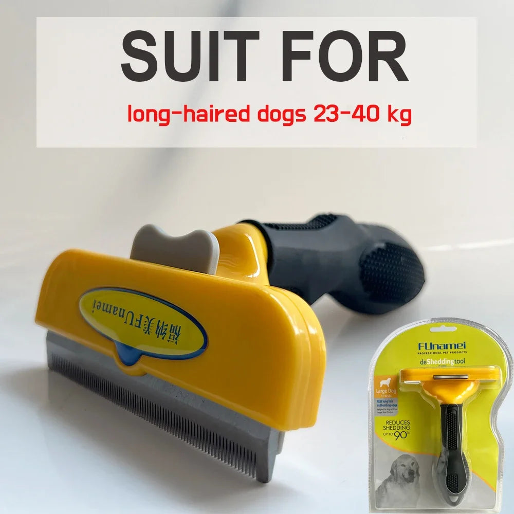 Escova e Pente para Cão e Gato — Removedor de Pelo, Massagem e Grooming