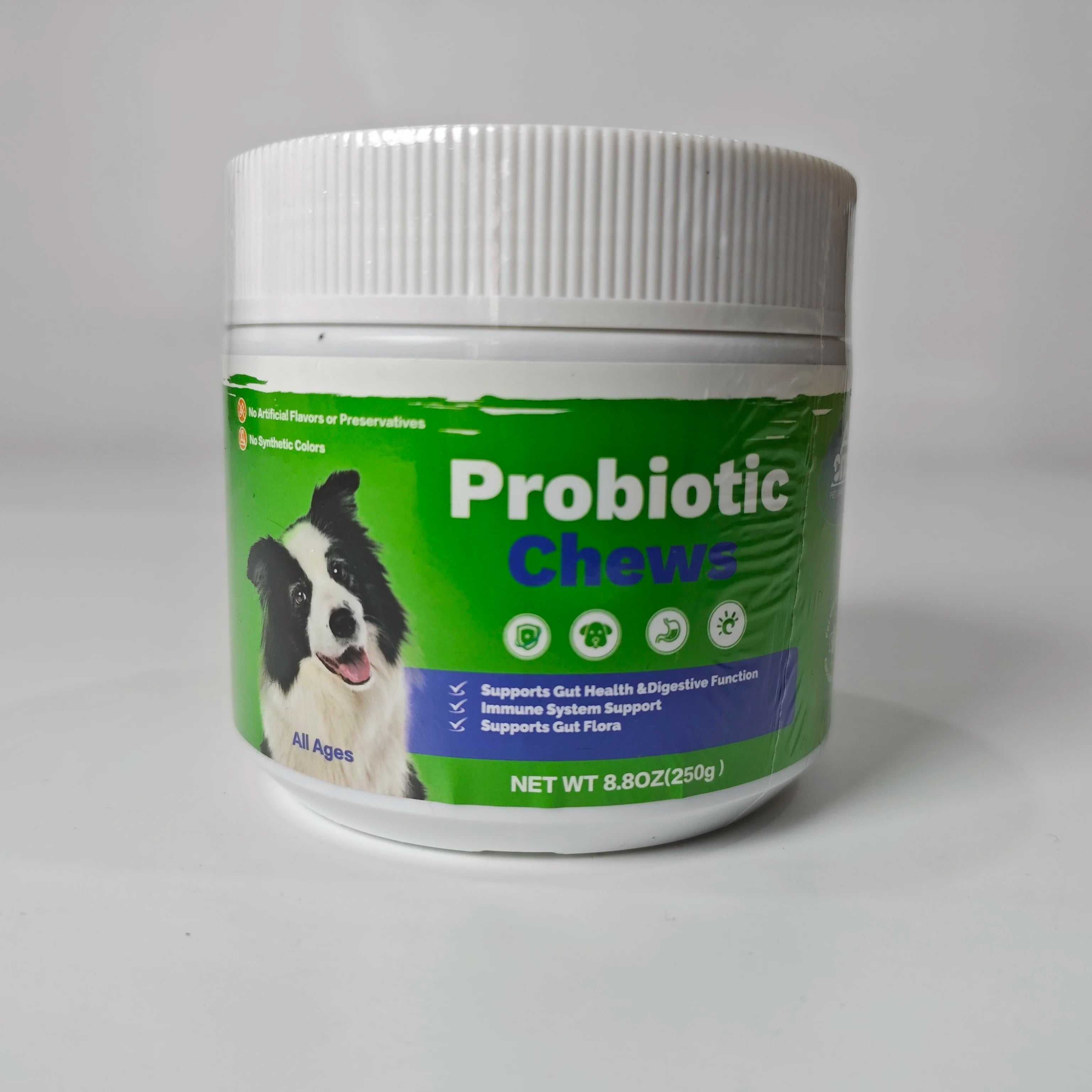 Dog Probiotic Chews 250g Relieve Diarrhea & Upset Stomach Support Gut Health & Immunity Natural Probiotics for All Ages Dogs