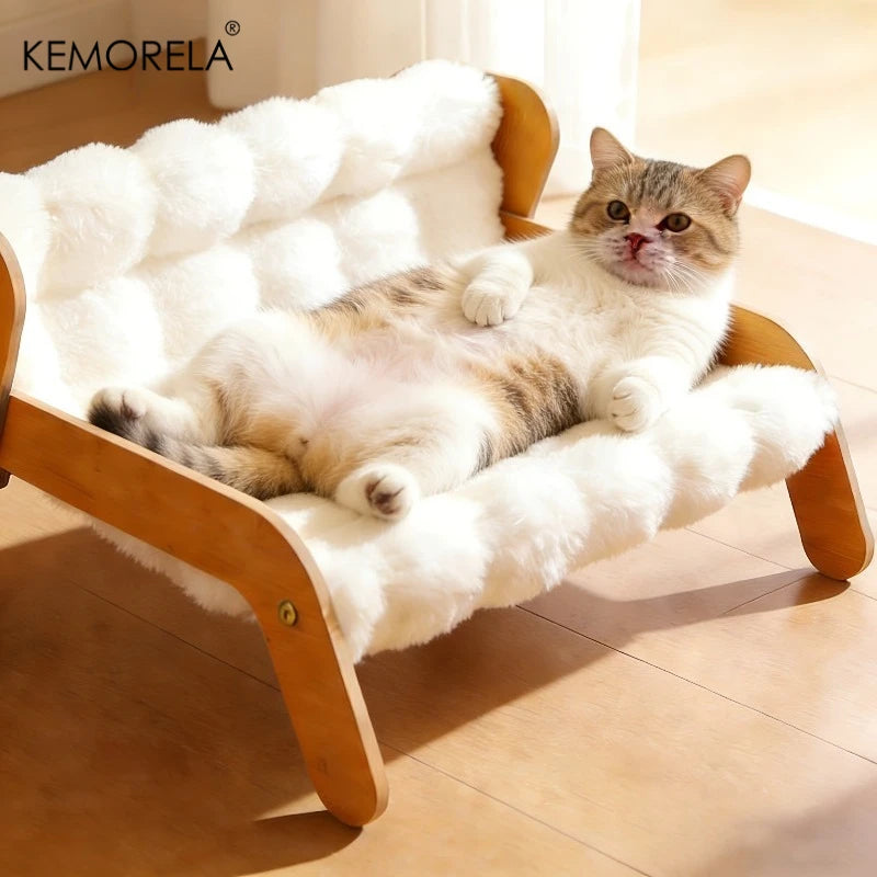 Sofá de Pelúcia para Gato KEMORELA — Removível e Fácil de Limpar