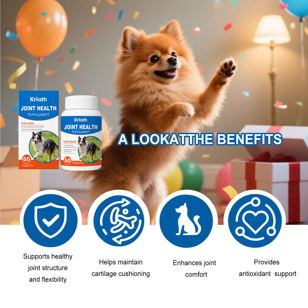 Dog Joint Care Supplement Tablets Nourishing Joint Enhance Flexibility Protect Cartilage Relieve Discomfort Dog Joint Care Agent
