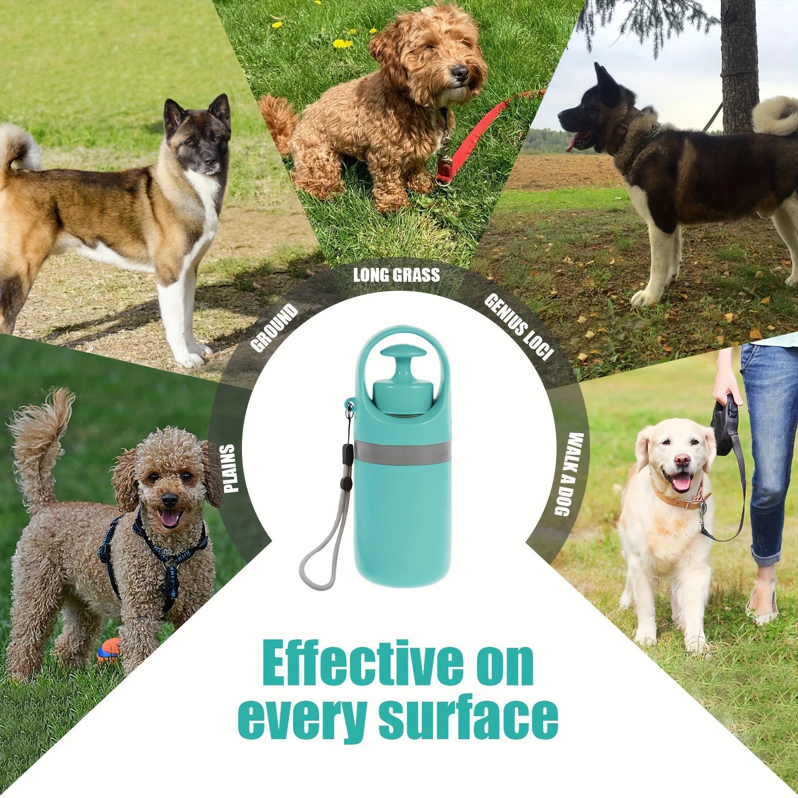 Apanhador de Fezes Portátil para Cão — Design 6 Garras, com Sacos Incluídos