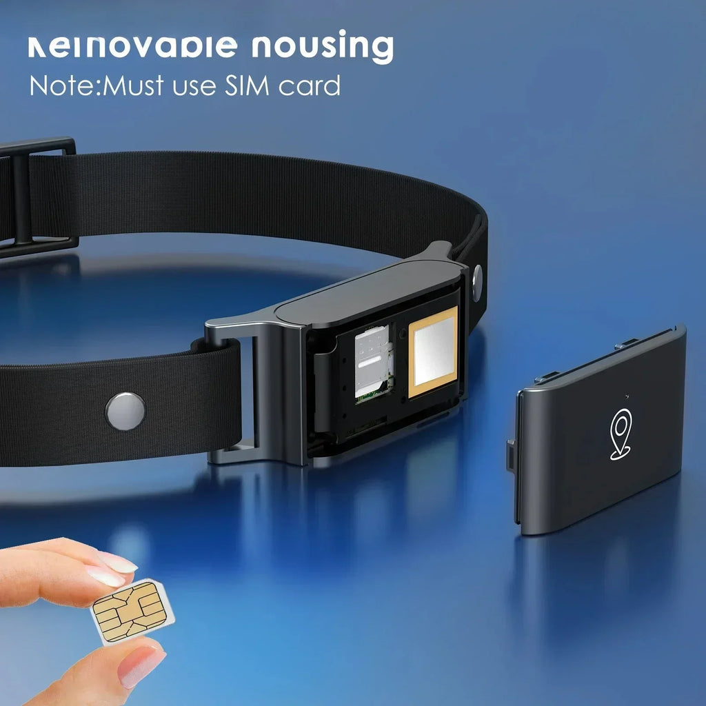 IP67 Waterproof 4G GPS Tracker for Dogs Cats Mini Real Time Anti Lost Pet Locator Smart Collar with App Control