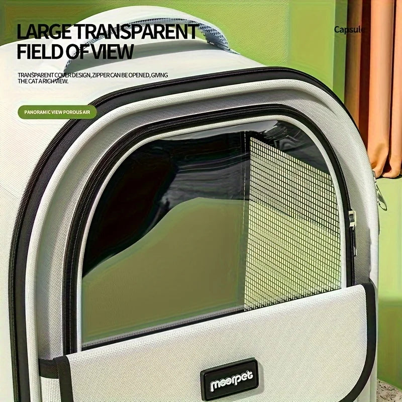 Mochila Transportadora Dobrável para Cão e Gato — Respirante para Viagens