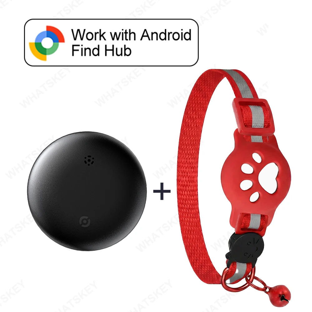 Coleira com Localizador GPS Ajustável para Gato e Cão