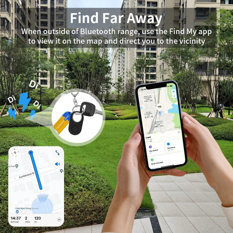 Rastreador Smart para Coleira — Apple Find My Bluetooth em Tempo Real