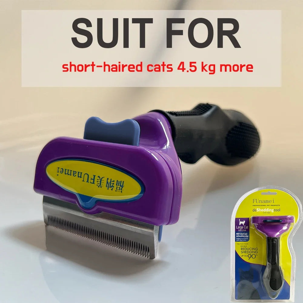 Escova e Pente para Cão e Gato — Removedor de Pelo, Massagem e Grooming