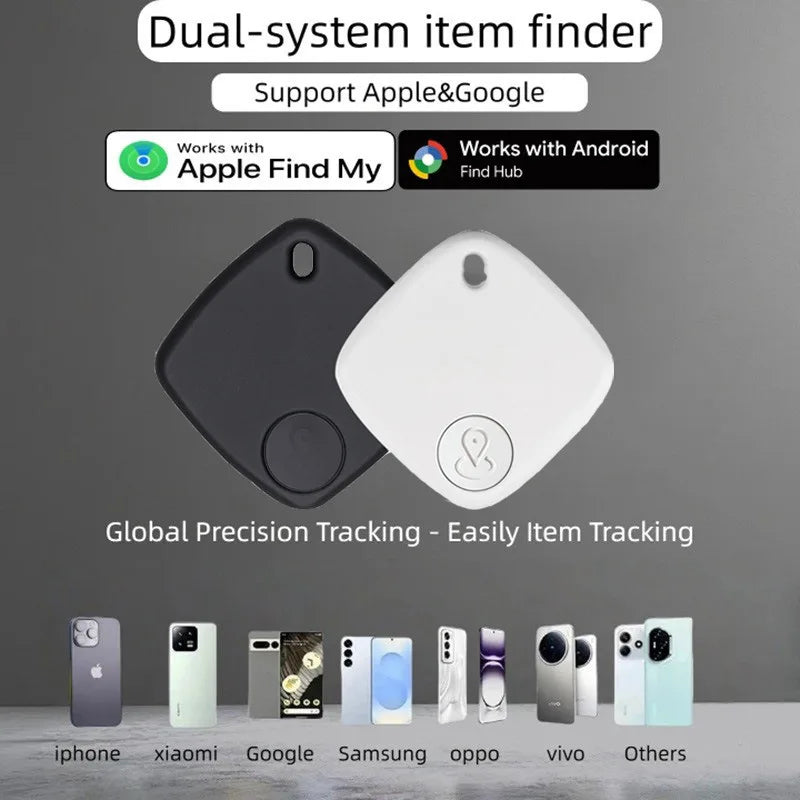 Mini Pet Bluetooth Tracker, Anti-Lost GPS Locator for Cat Dog, Smart Pet Finder Device Compatible with IOS Android & Find My App