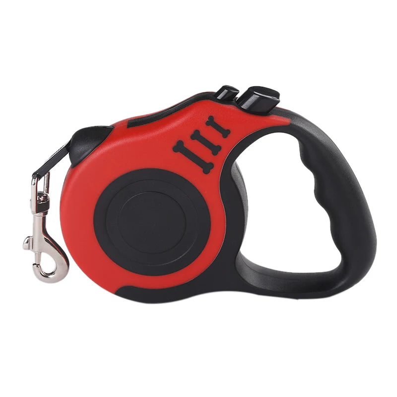 Trela Retrátil para Cão — 3m ou 5m, Nylon Resistente