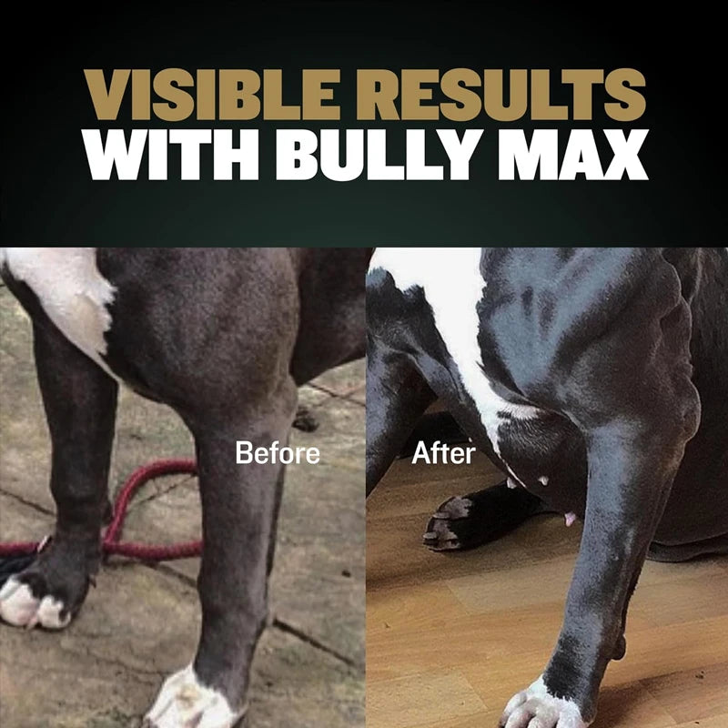 300G BULLY MAX 11 IN 1 MUSCLE GAIN Supplement For Dogs, Enhances Strength Endurance, Boosts Performance Training