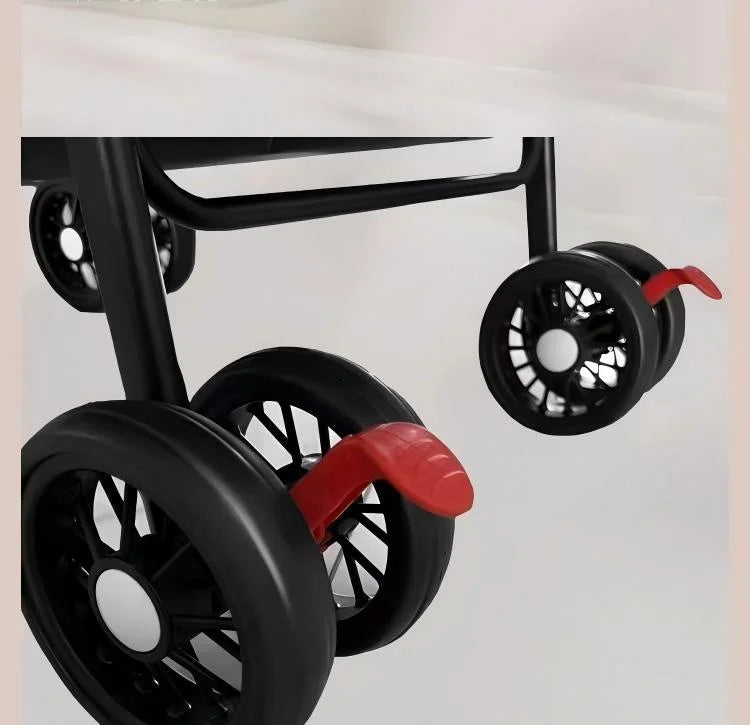 Pet cart, baby cart, small pet cart, lightweight and foldable, suitable for outdoor travel, dog and cat supplies