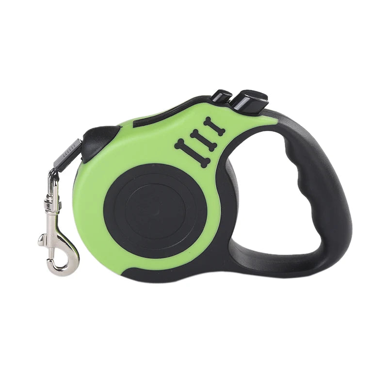 Trela Retrátil para Cão — 3m ou 5m, Nylon Resistente