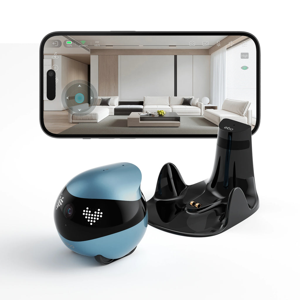 Enabot EBO AIR 2 Companion Robot 2K Home Security Pet Camera Night Vison Wireless APP Remote Control for Dog Cat Baby