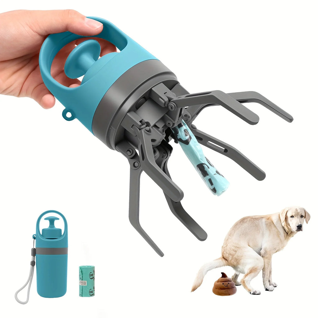 Apanhador de Fezes Portátil para Cão — Design 6 Garras, com Sacos Incluídos