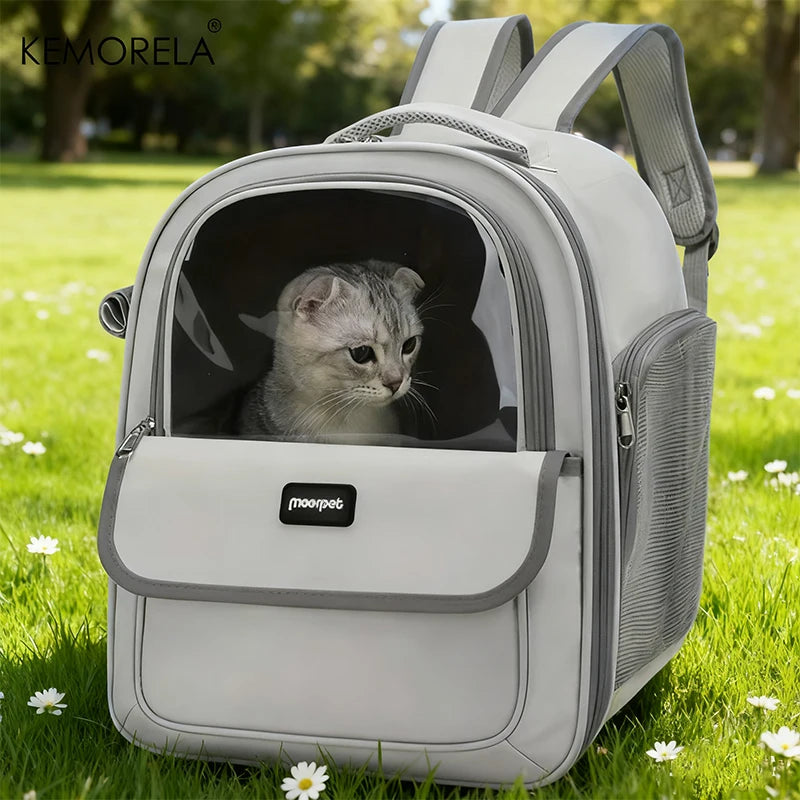 Mochila Transportadora Dobrável para Cão e Gato — Respirante para Viagens