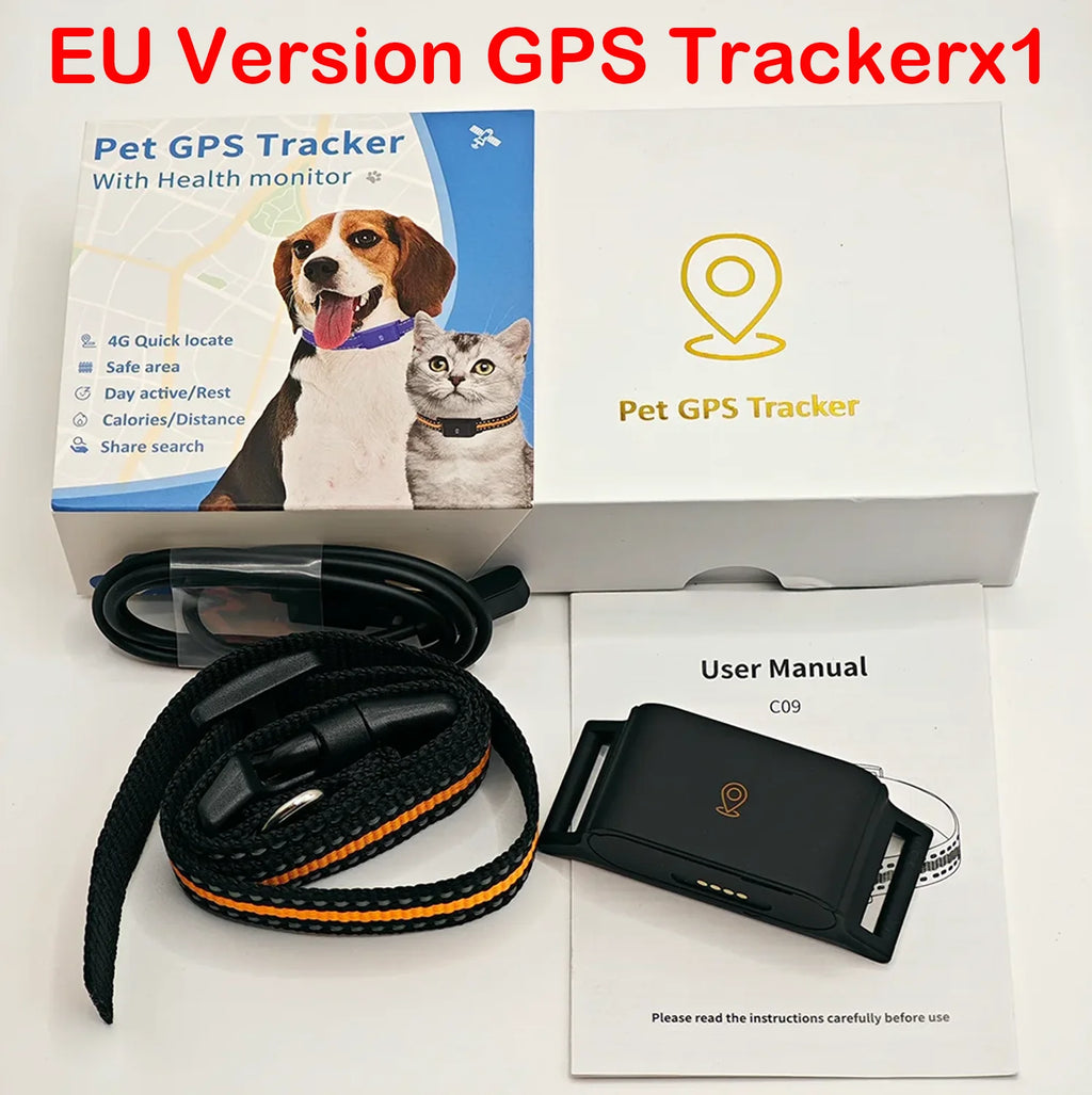IP67 Waterproof 4G GPS Tracker for Dogs Cats Mini Real Time Anti Lost Pet Locator Smart Collar with App Control