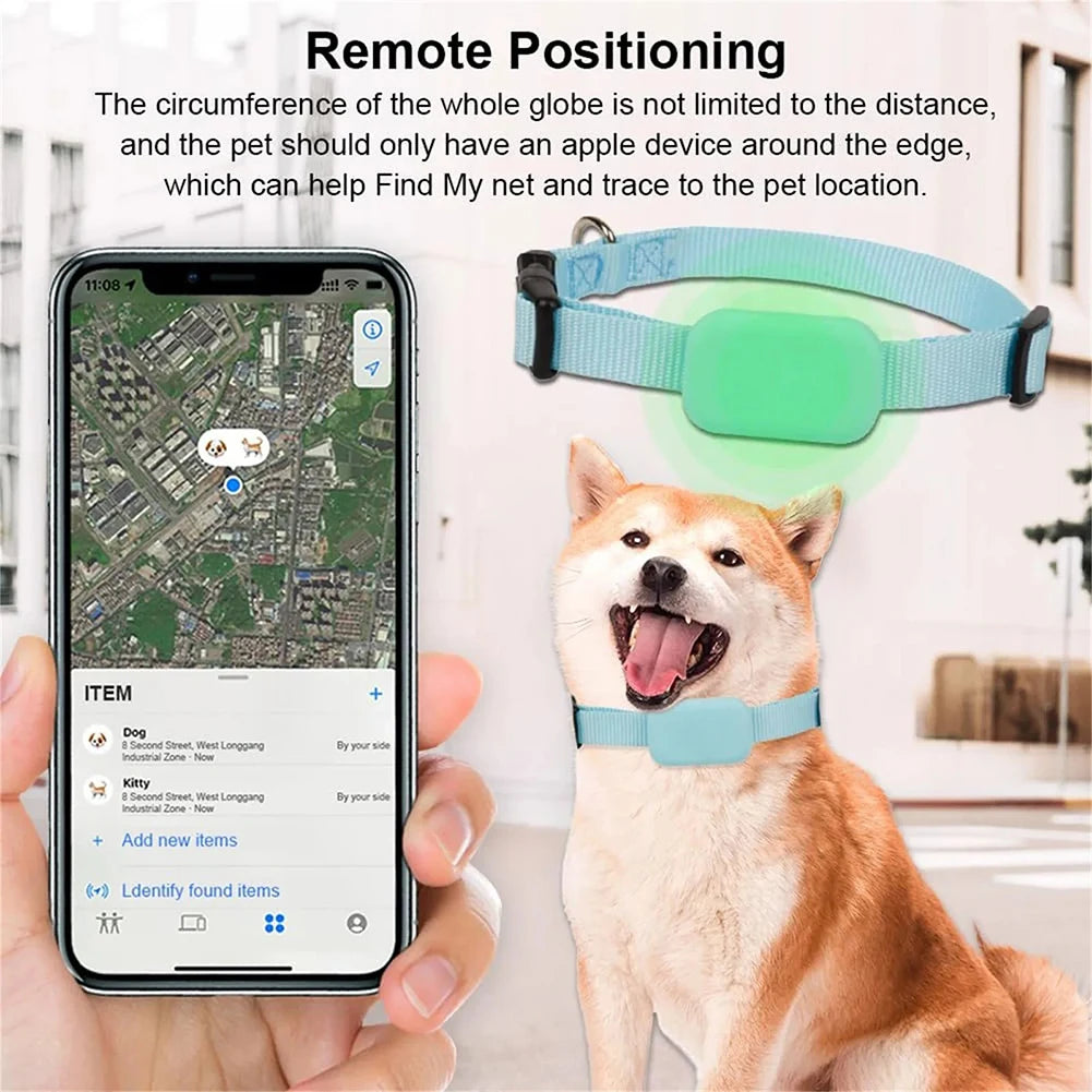 Pet GPS Tracker with Adjustable Collar Smart Pet Locator Cat Tracker for Dogs and Cats