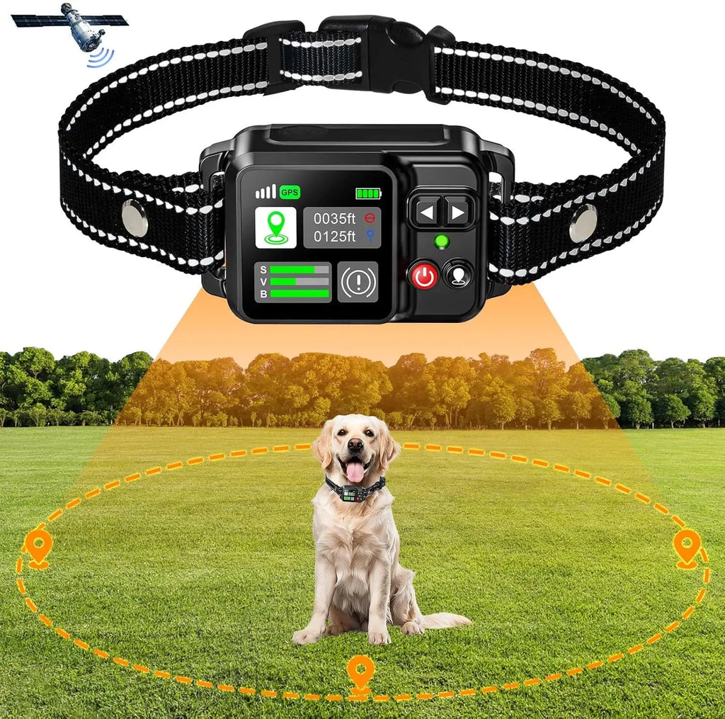 Sistema de Vedação GPS Sem Fios para Cão — Alcance 15 a 2000m, Tecnologia Satélite