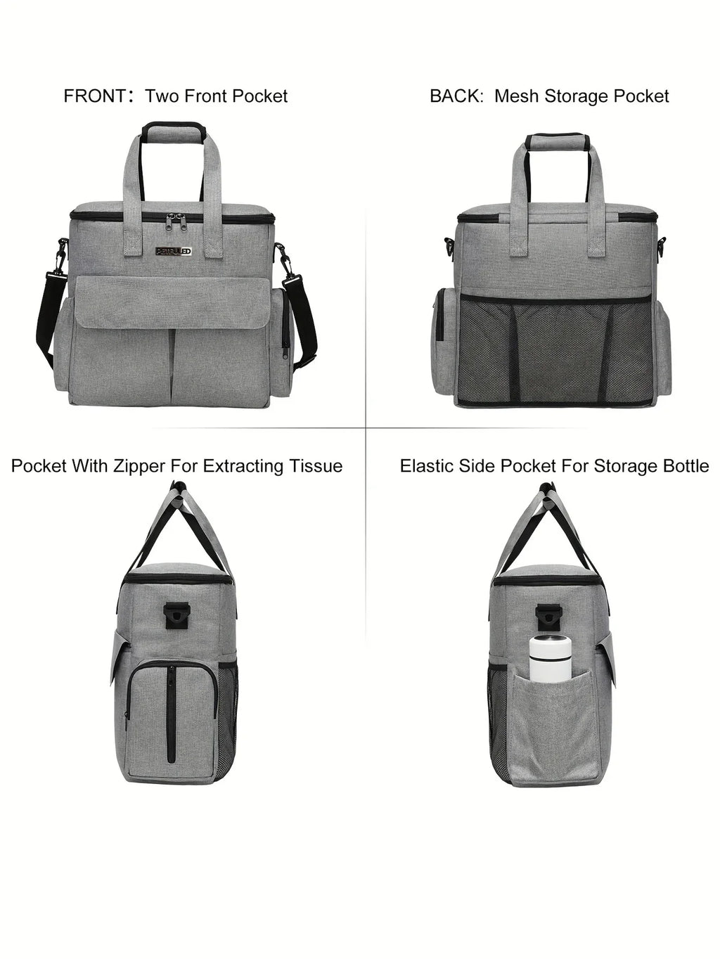 Conjunto de Viagem para Cão — 6 Peças, Aprovado para Avião, com Bolsos Multifunções