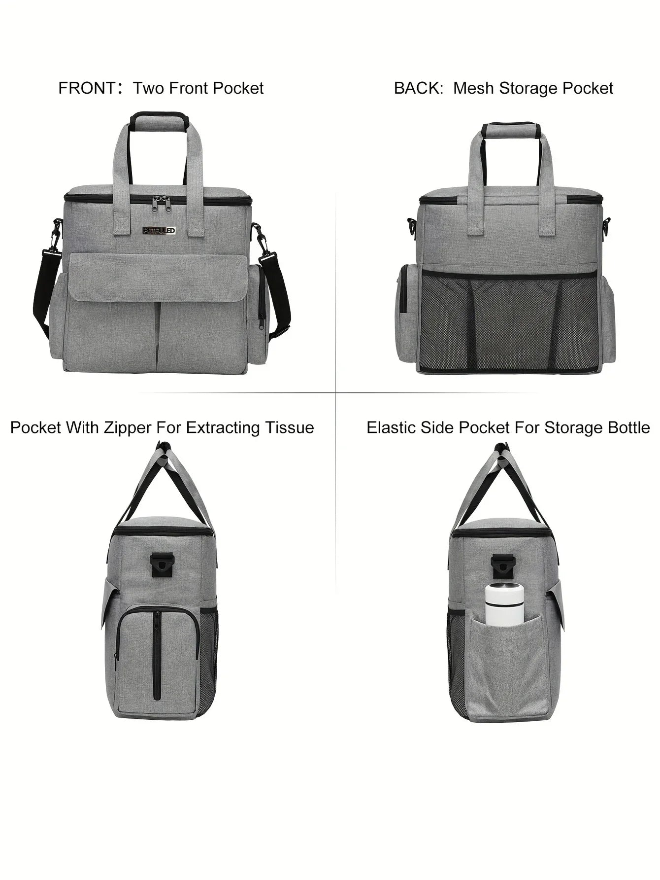 Conjunto de Viagem para Cão — 6 Peças, Aprovado para Avião, com Bolsos Multifunções