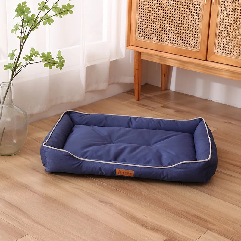 Cama Quadrada para Cão Grande — Todas as Estações, Resistente e Impermeável