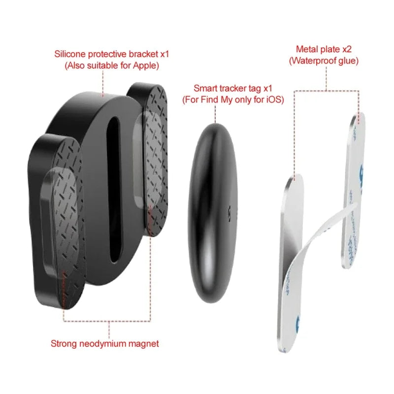 Pack 4 Localizadores GPS Smart Tag iOS — Compatível com Find My