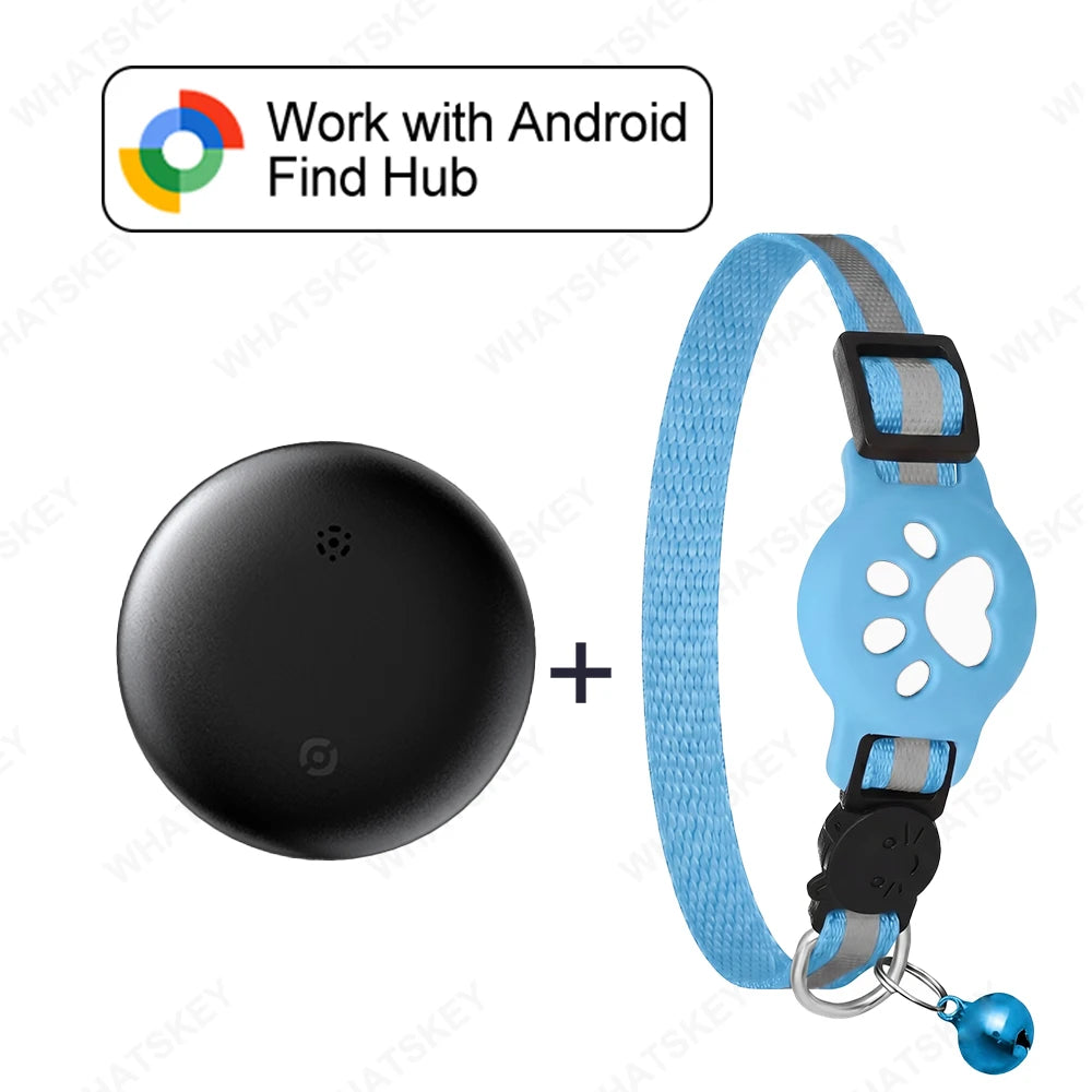 Coleira com Localizador GPS Ajustável para Gato e Cão