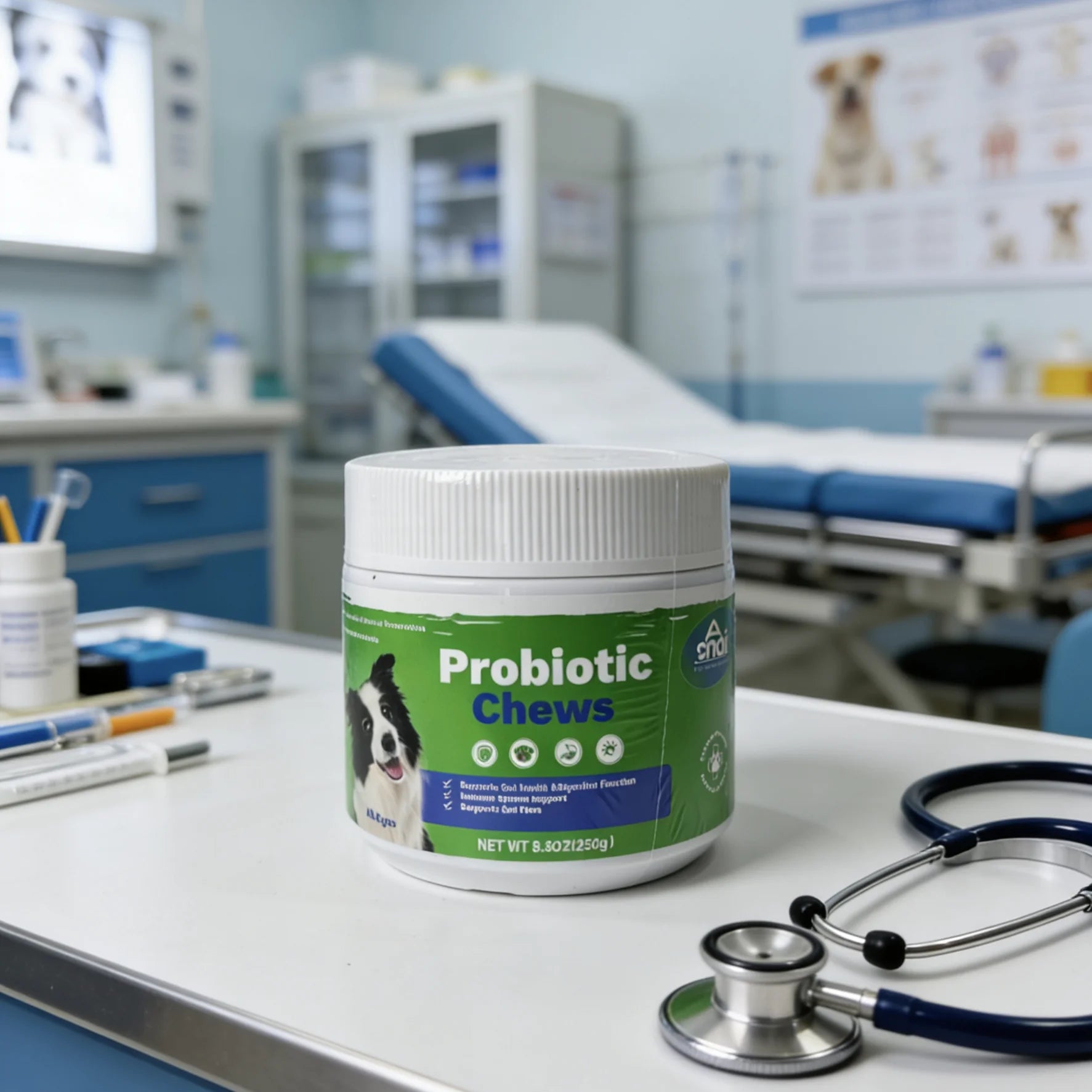 Dog Probiotic Chews 250g Relieve Diarrhea & Upset Stomach Support Gut Health & Immunity Natural Probiotics for All Ages Dogs