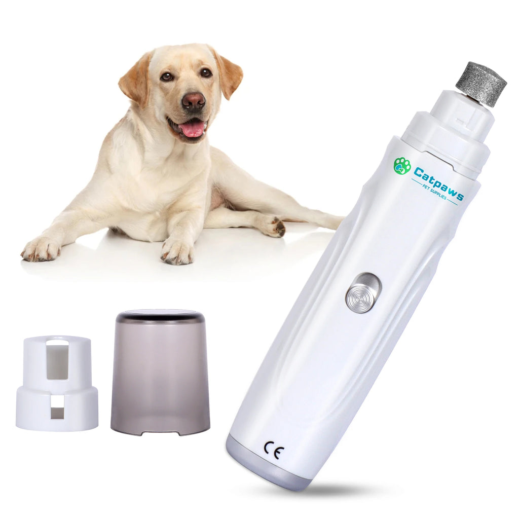 Lima Elétrica para Unhas de Cão e Gato — Silenciosa, Recarregável USB