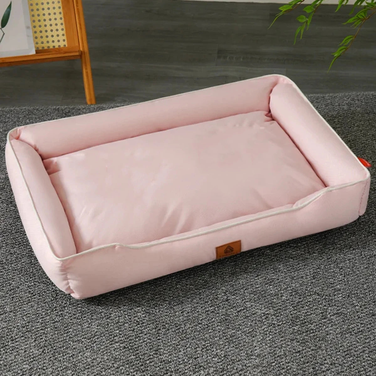 Cama Quadrada para Cão Grande — Todas as Estações, Resistente e Impermeável