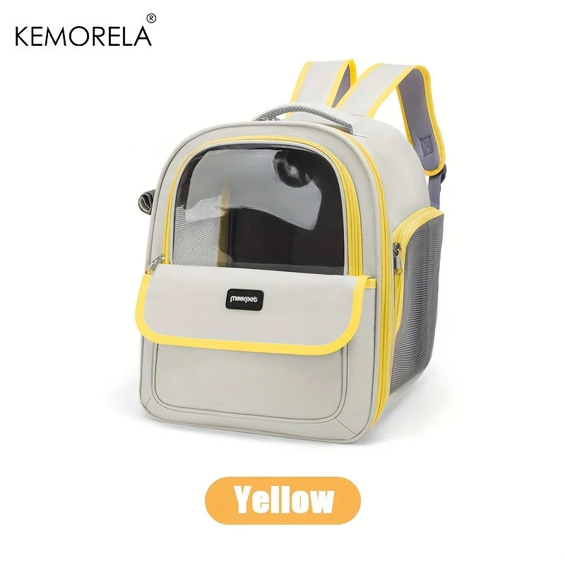Mochila Transportadora Dobrável para Cão e Gato — Respirante para Viagens