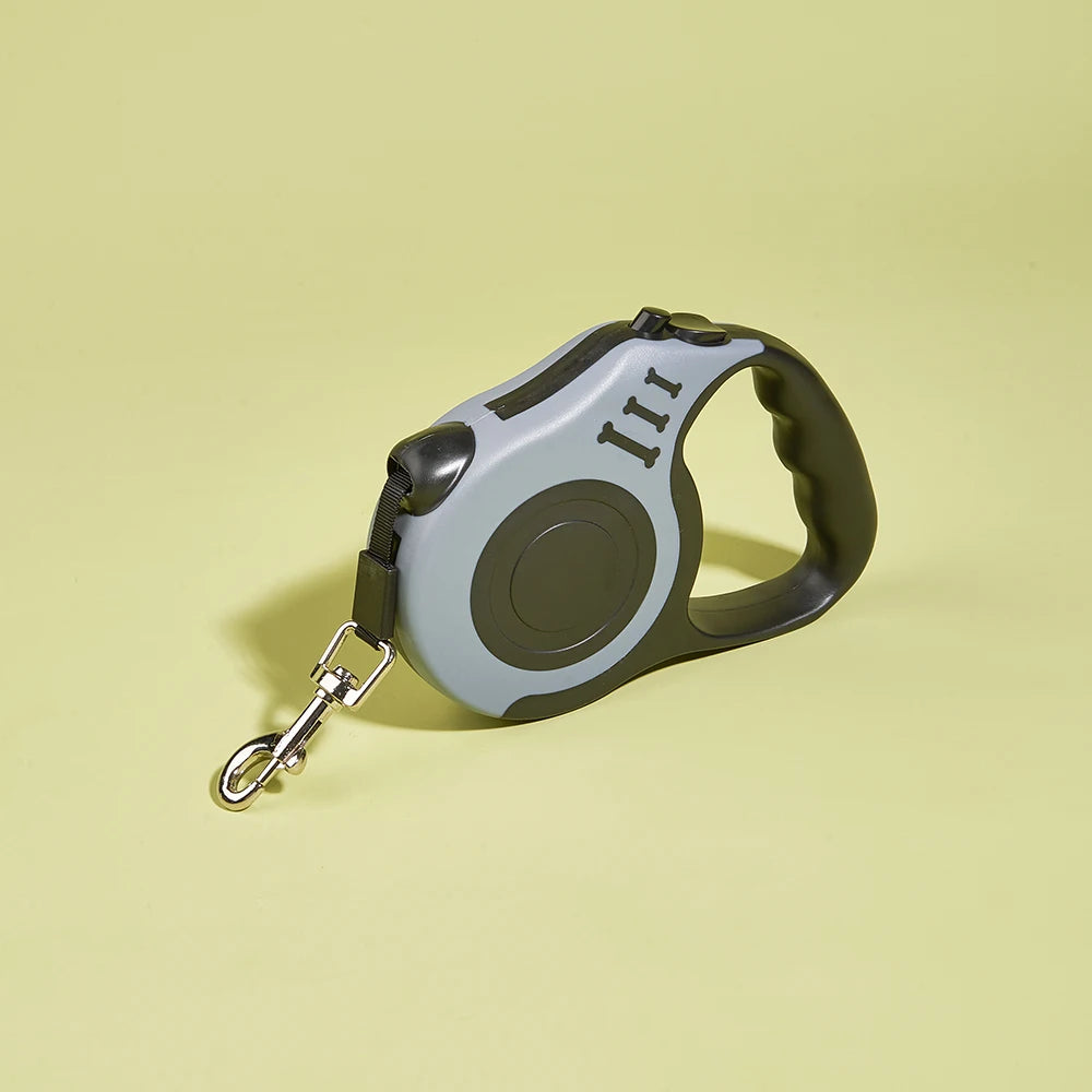 Trela Retrátil para Cão — 3m ou 5m, Nylon Resistente