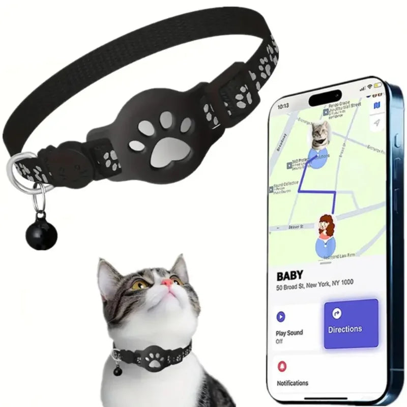 Coleira GPS Multifuncional para Gato e Cão — Rastreador Inteligente