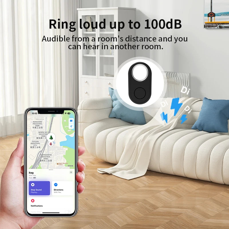 Rastreador Smart para Coleira — Apple Find My Bluetooth em Tempo Real