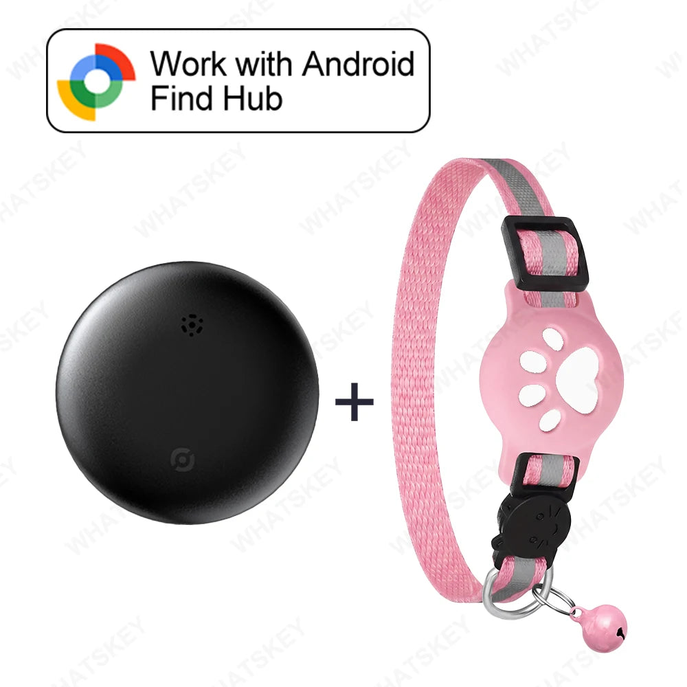 Coleira com Localizador GPS Ajustável para Gato e Cão