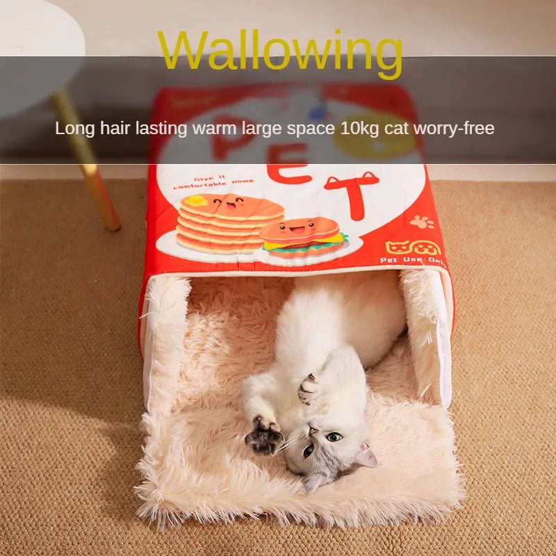 Cama Caixa de Biscoito para Gato e Cão — 4 Estações