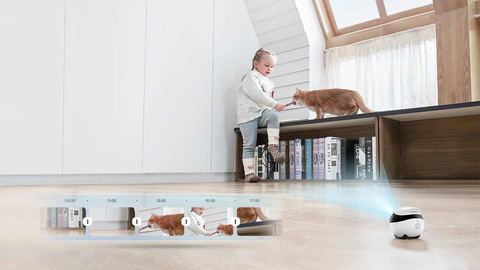 Enabot EBO AIR 2 Companion Robot 2K Home Security Pet Camera Night Vison Wireless APP Remote Control for Dog Cat Baby