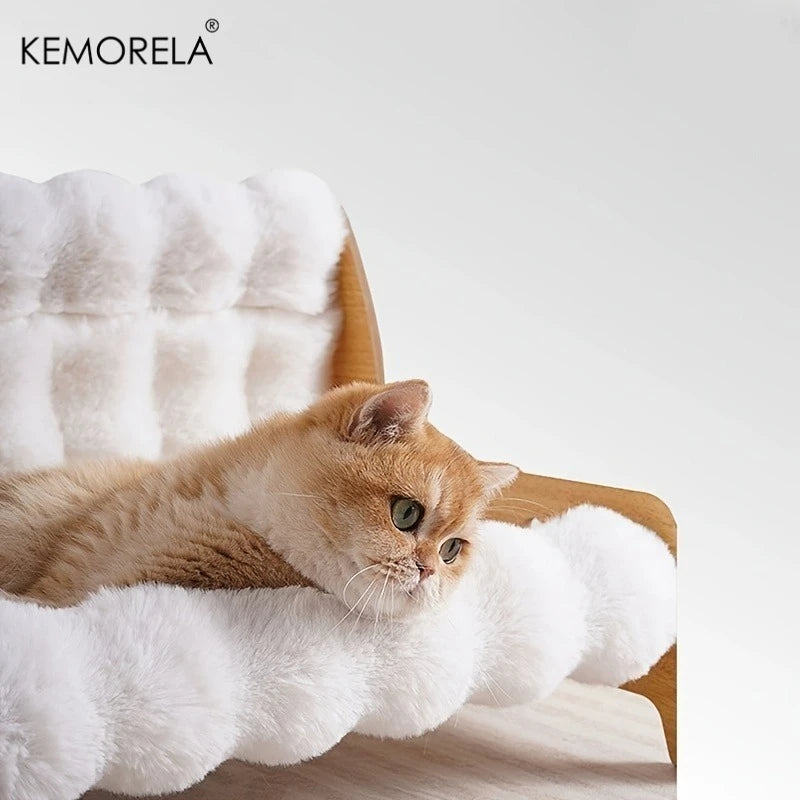 Sofá de Pelúcia para Gato KEMORELA — Removível e Fácil de Limpar