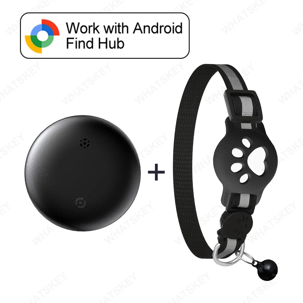 Coleira com Localizador GPS Ajustável para Gato e Cão