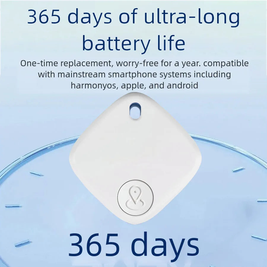 Mini Pet Bluetooth Tracker, Anti-Lost GPS Locator for Cat Dog, Smart Pet Finder Device Compatible with IOS Android & Find My App