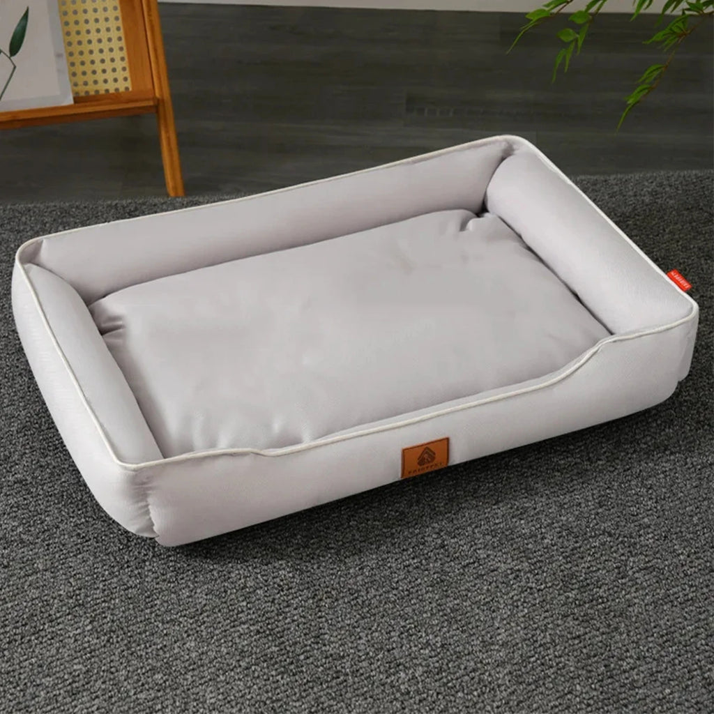 Cama Quadrada para Cão Grande — Todas as Estações, Resistente e Impermeável