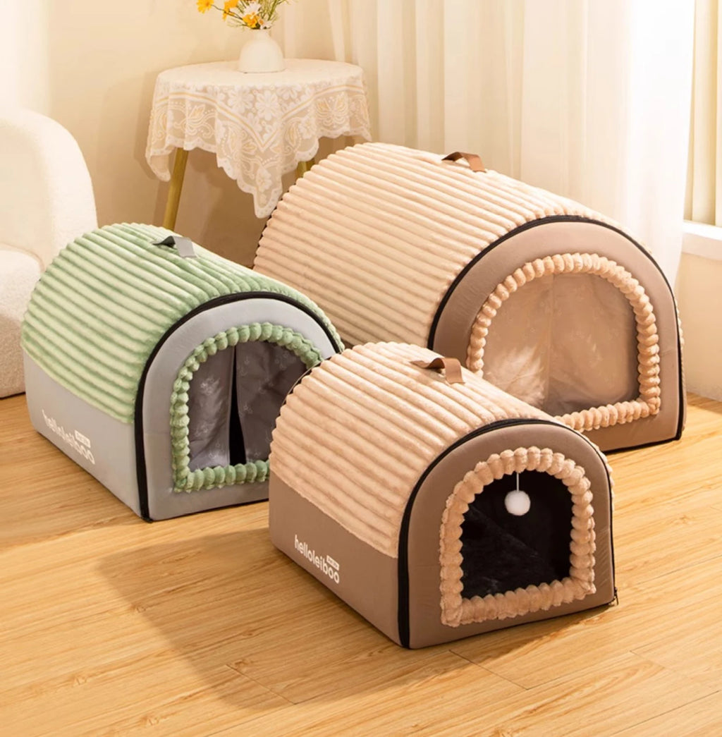 Cama Sofá de Inverno para Cão e Gato — Quente e Dobrável