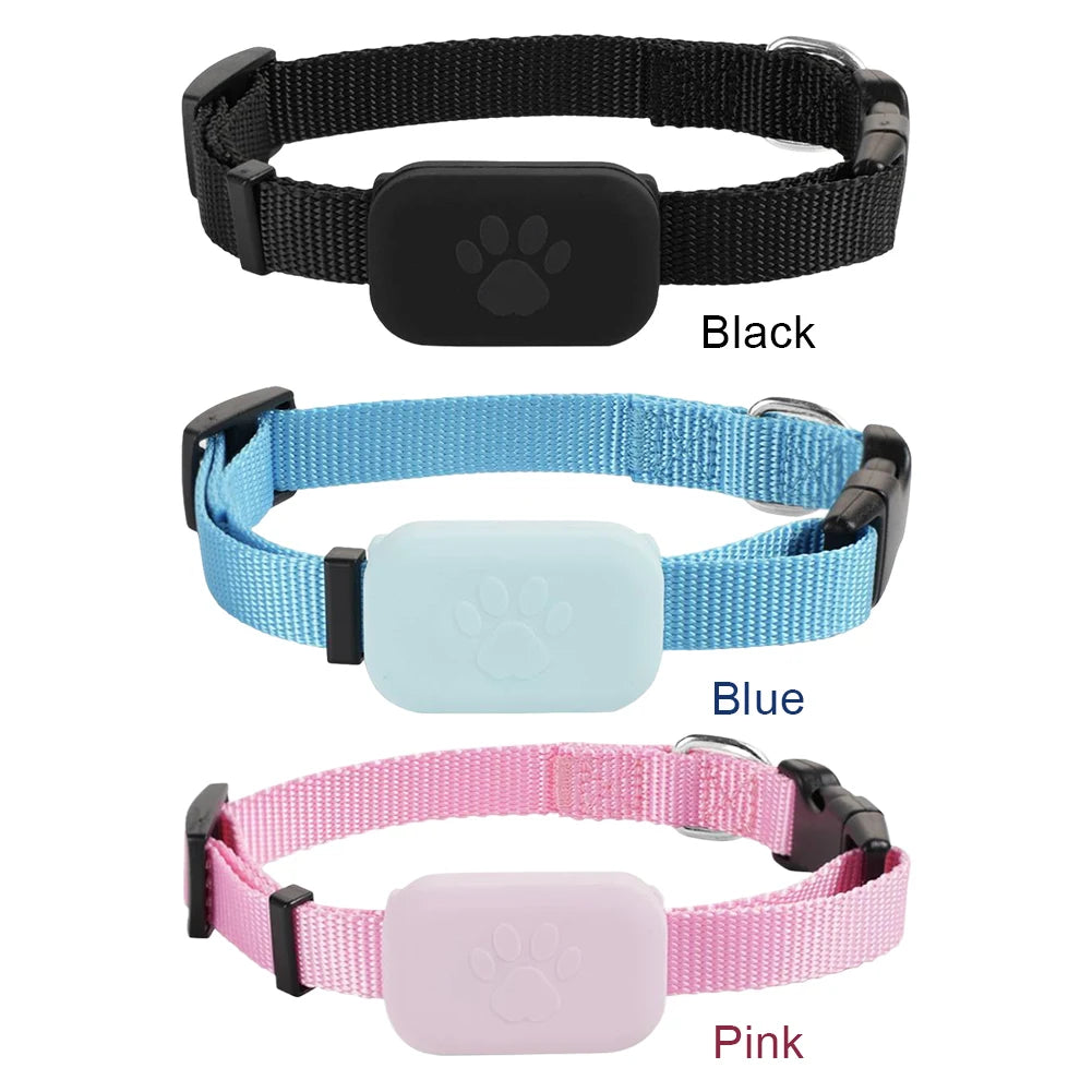 Pet GPS Tracker with Adjustable Collar Smart Pet Locator Cat Tracker for Dogs and Cats