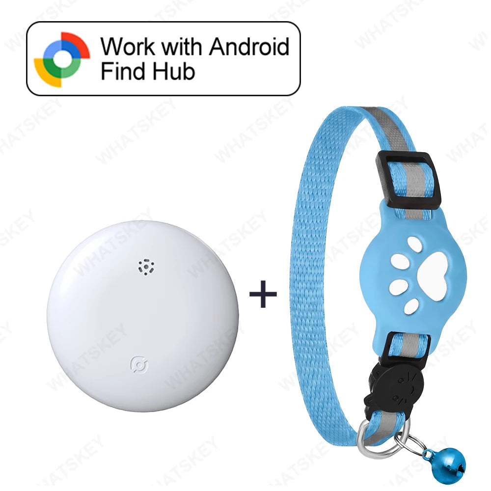 Coleira com Localizador GPS Ajustável para Gato e Cão