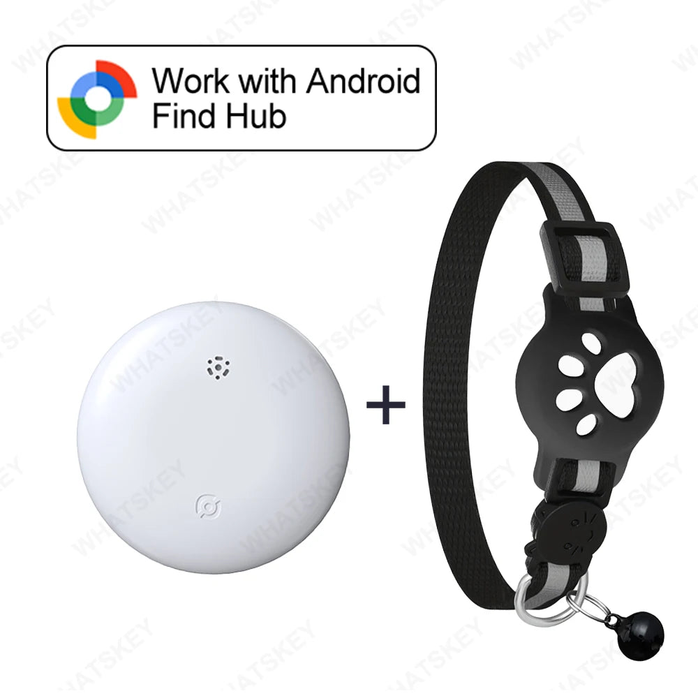Coleira com Localizador GPS Ajustável para Gato e Cão